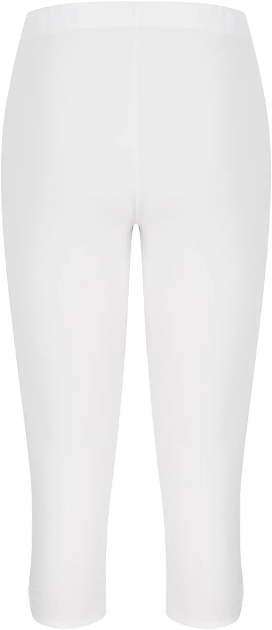 BOXIACEY Capri Leggings for Women 2025 Knee Length Yoga Pants High Waisted Workout Leggings Casual Summer Cropped Pants