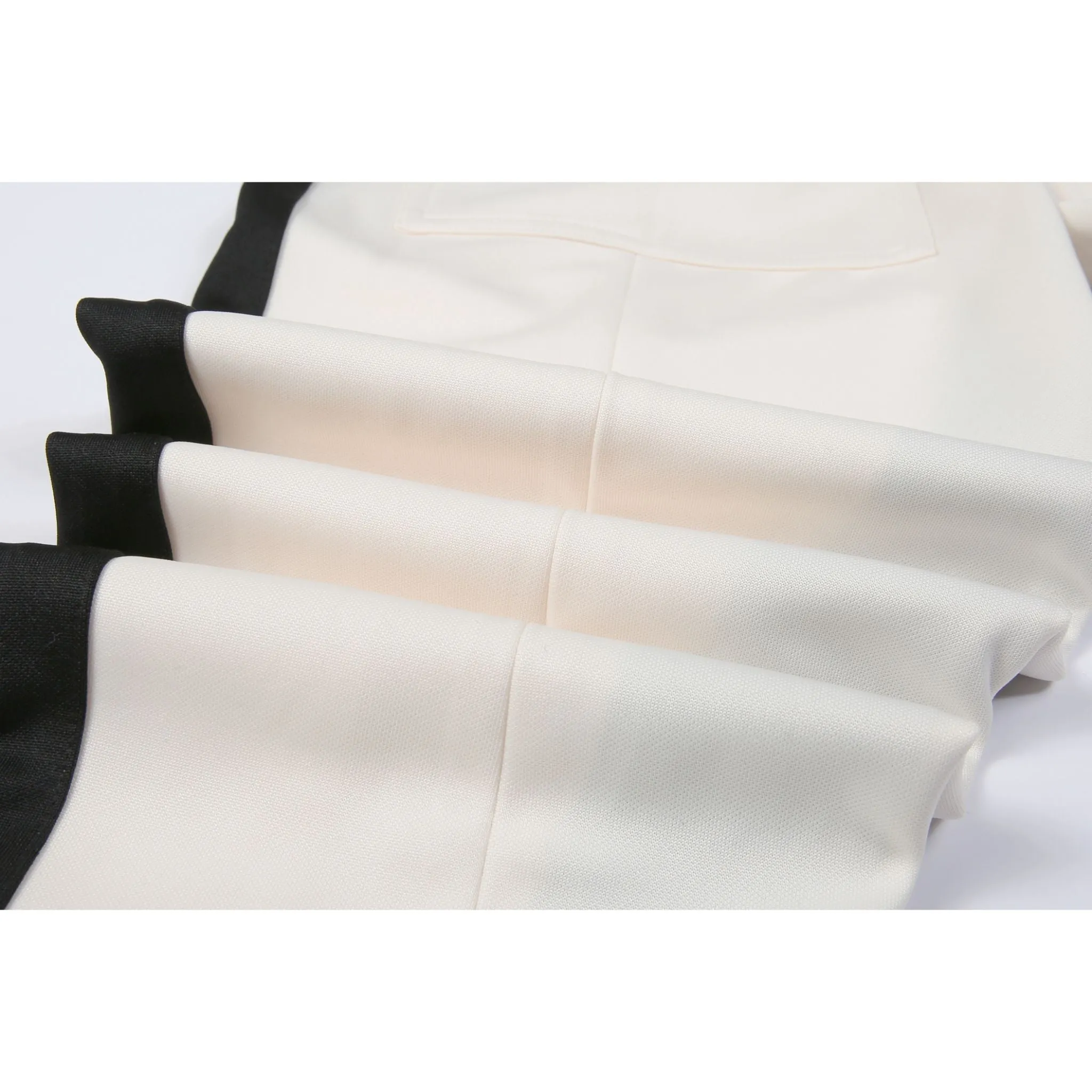 Double Stripped Track Pants v3 - White/Black
