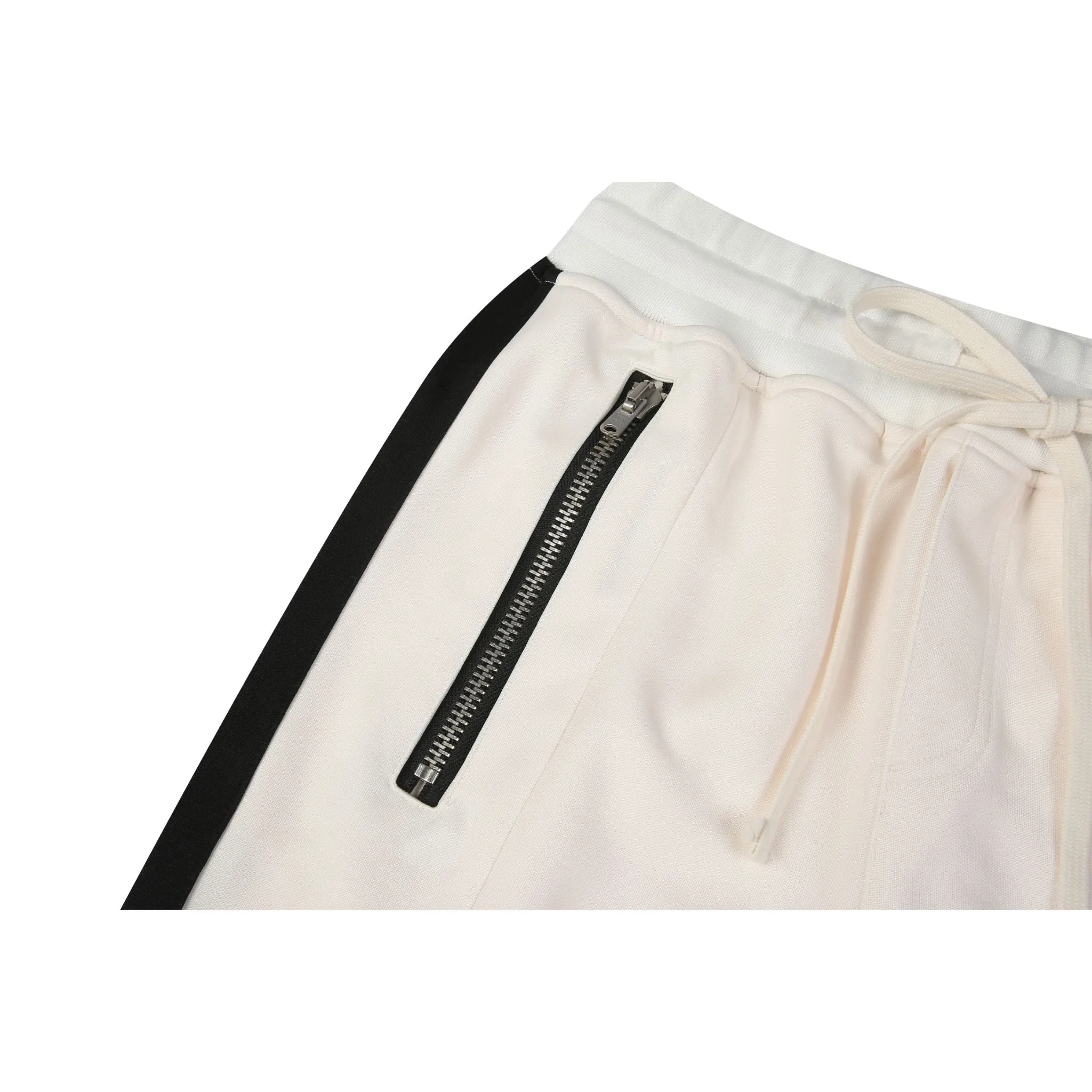 Double Stripped Track Pants v3 - White/Black