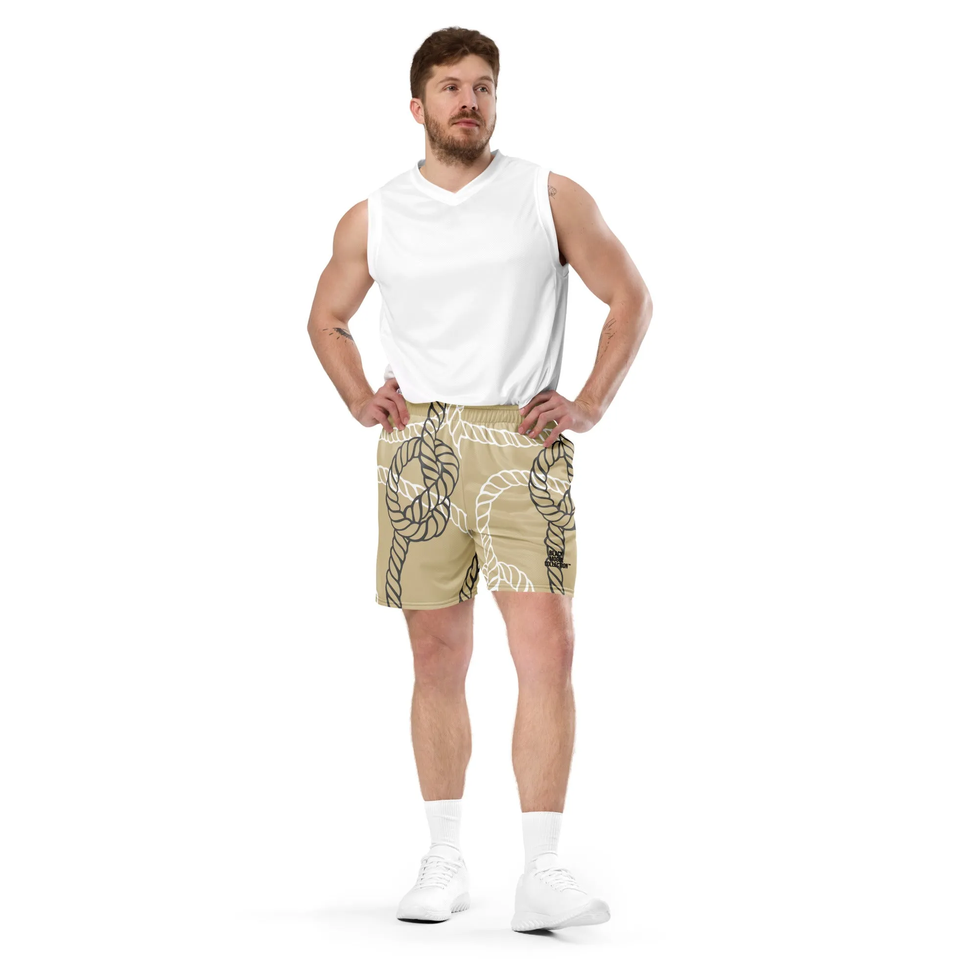 Gold Ropes Unisex mesh shorts