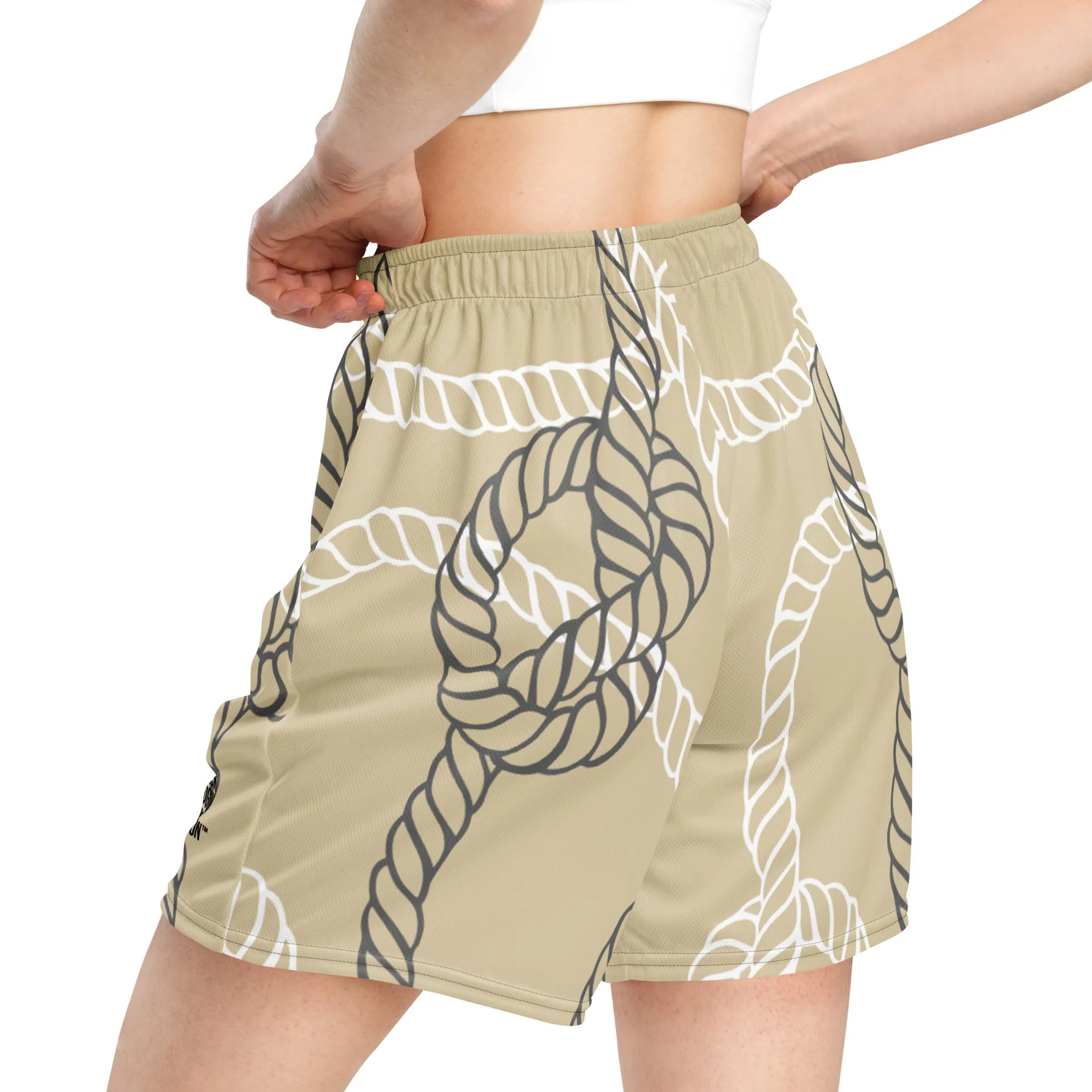 Gold Ropes Unisex mesh shorts