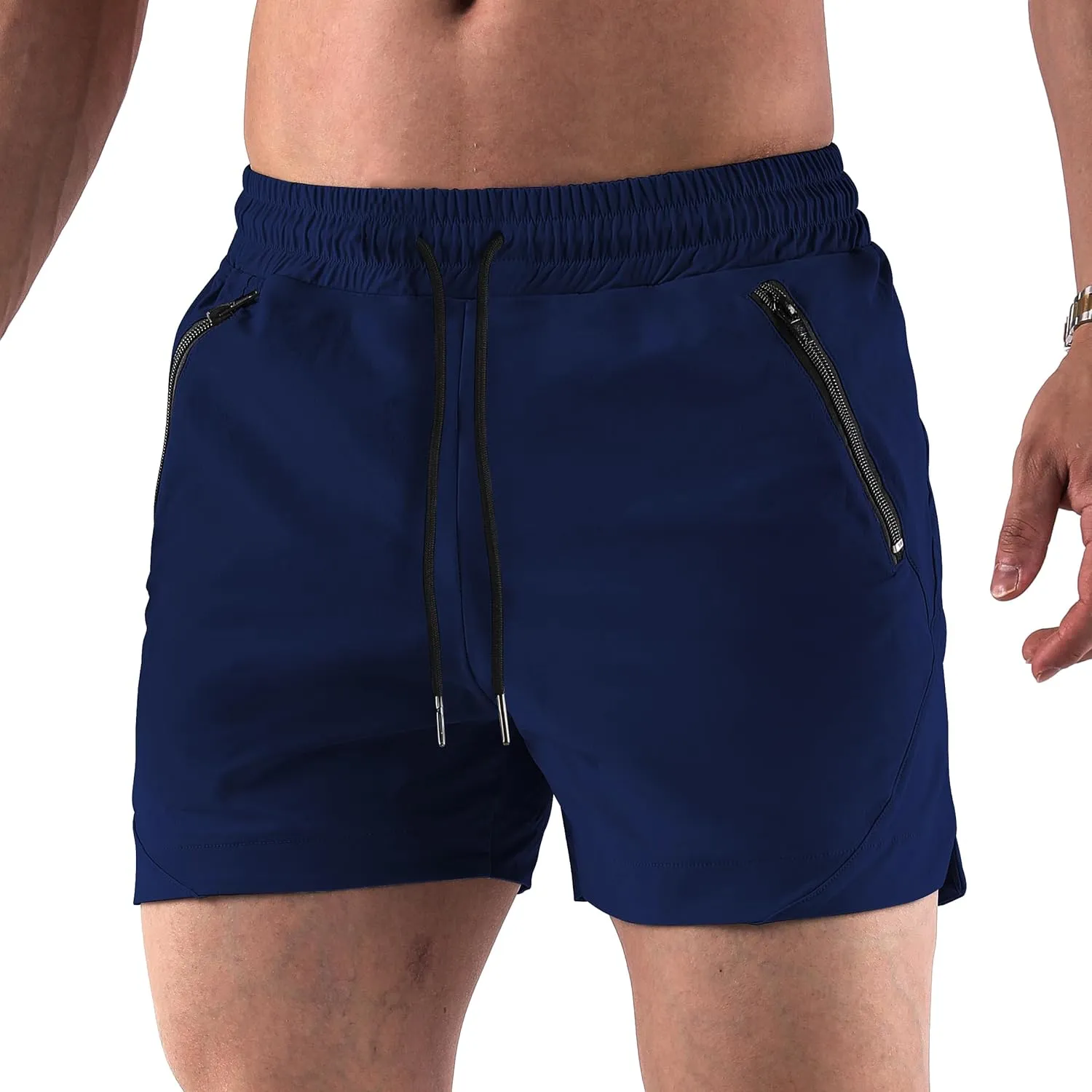 Mens Gym Shorts 5 Inch Slim Workout Shorts Lightweight Quick Dry Running Athletic Shorts with Pockets