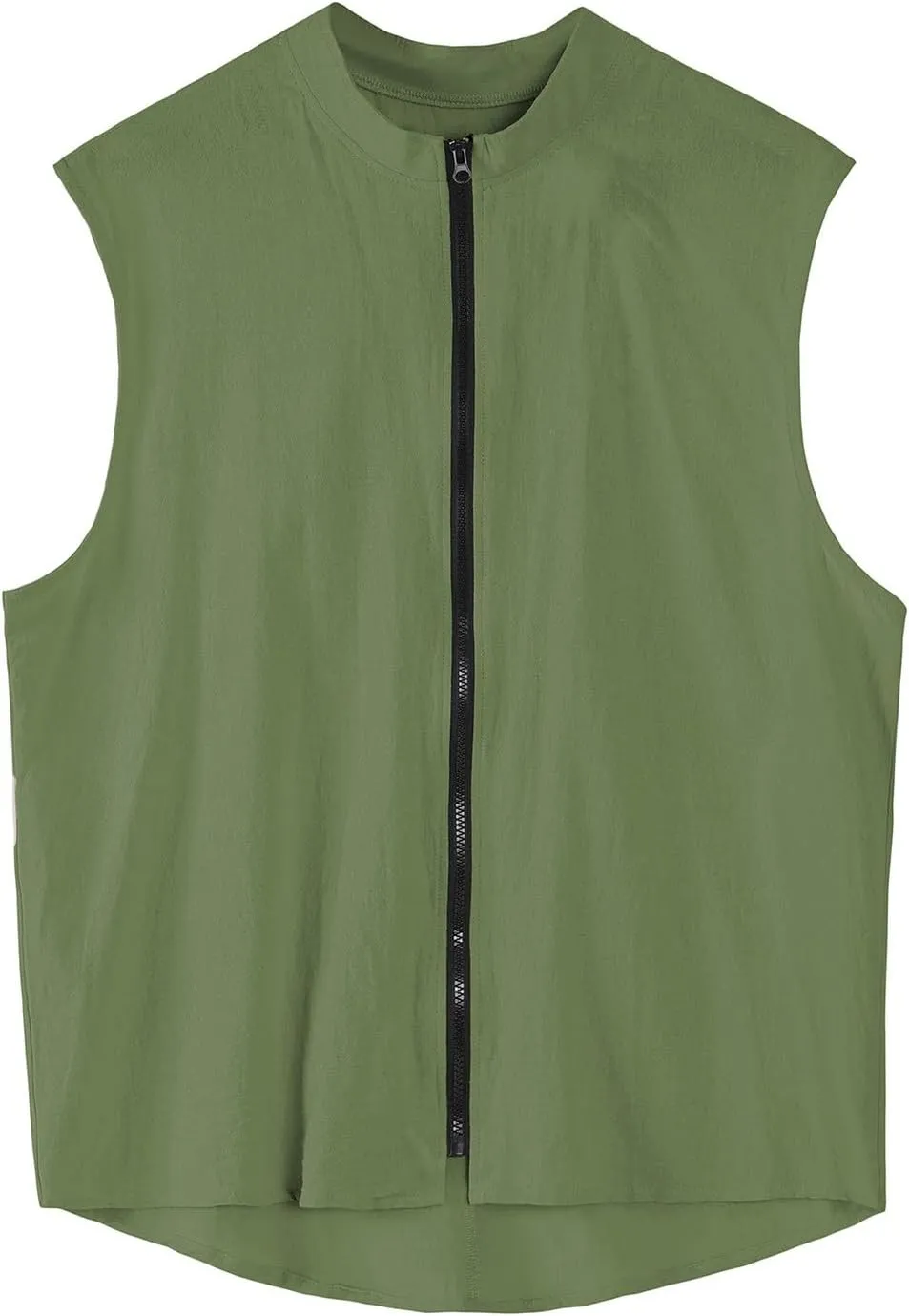 Men's Summer Beach Tank Tops Sleeveless Zip Up Gym Bodybuilding Fitness Workout Muscle Shirt Casual Textured Tanks