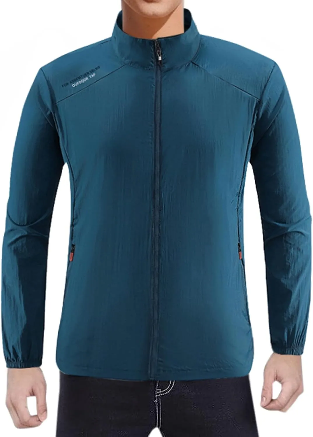 Men's Summer Thin Ice Silk Breathable Coat Large Size Fishing Quick Drying Sun Protective Clothing Young Mens Men's Anoraks
