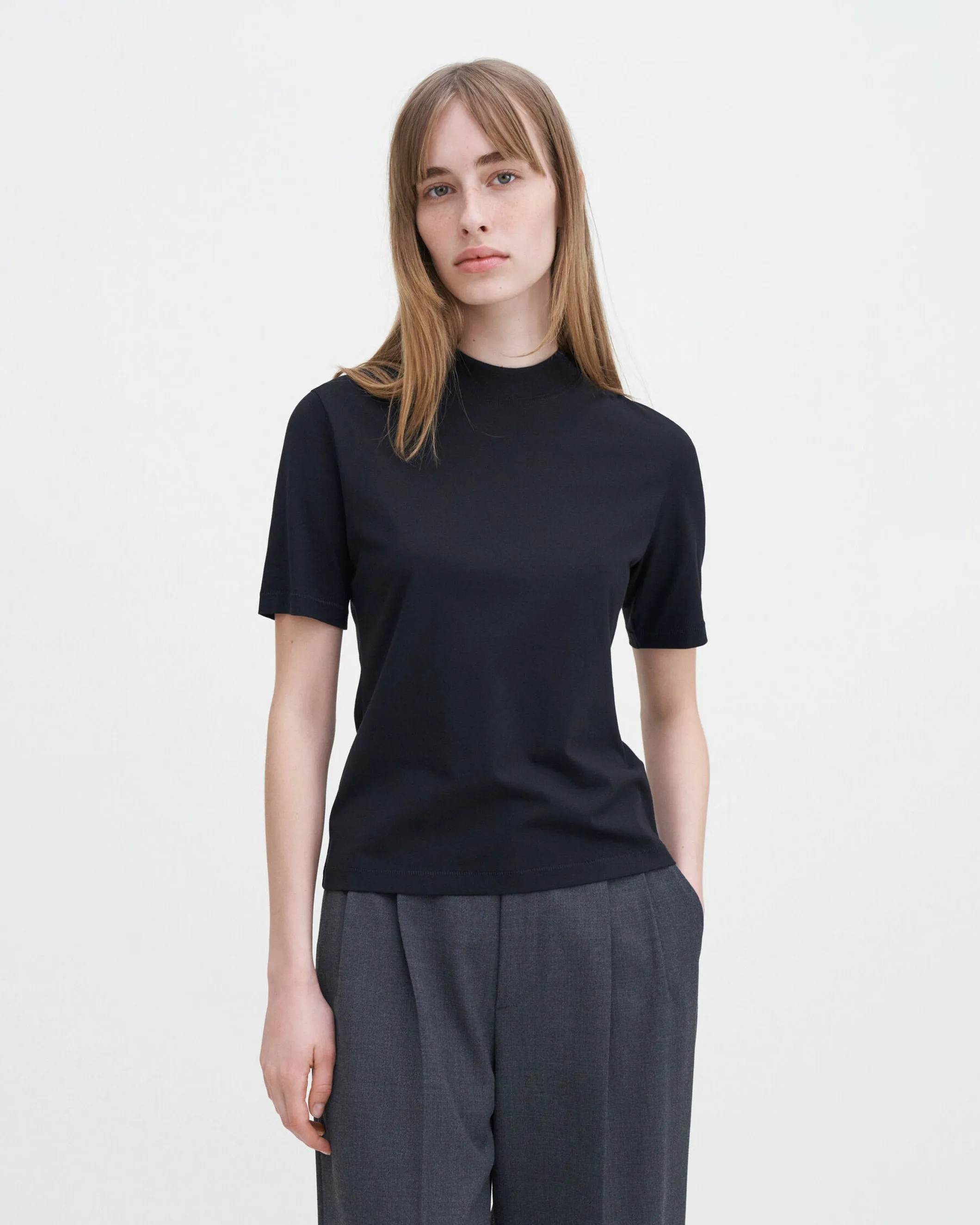 Mock Neck Tee