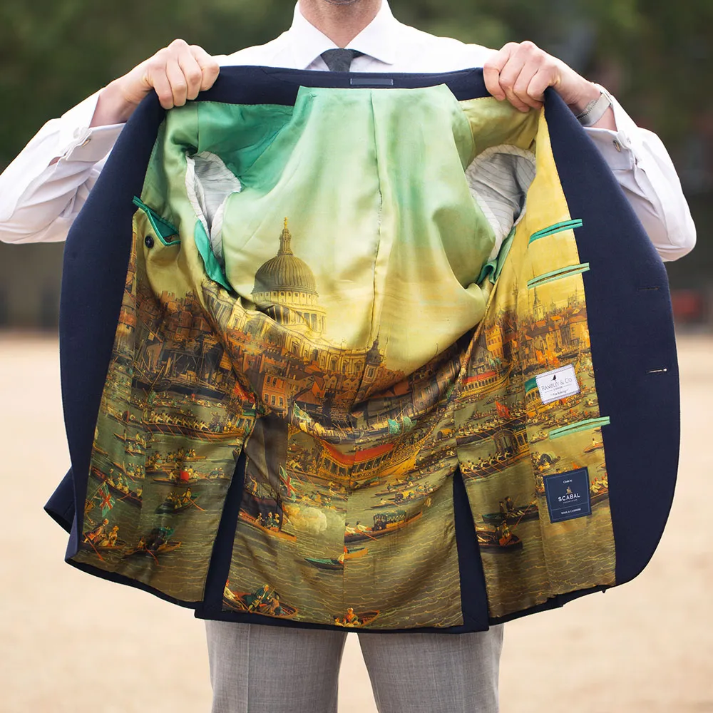 Navy Superfine Merino Wool Jacket