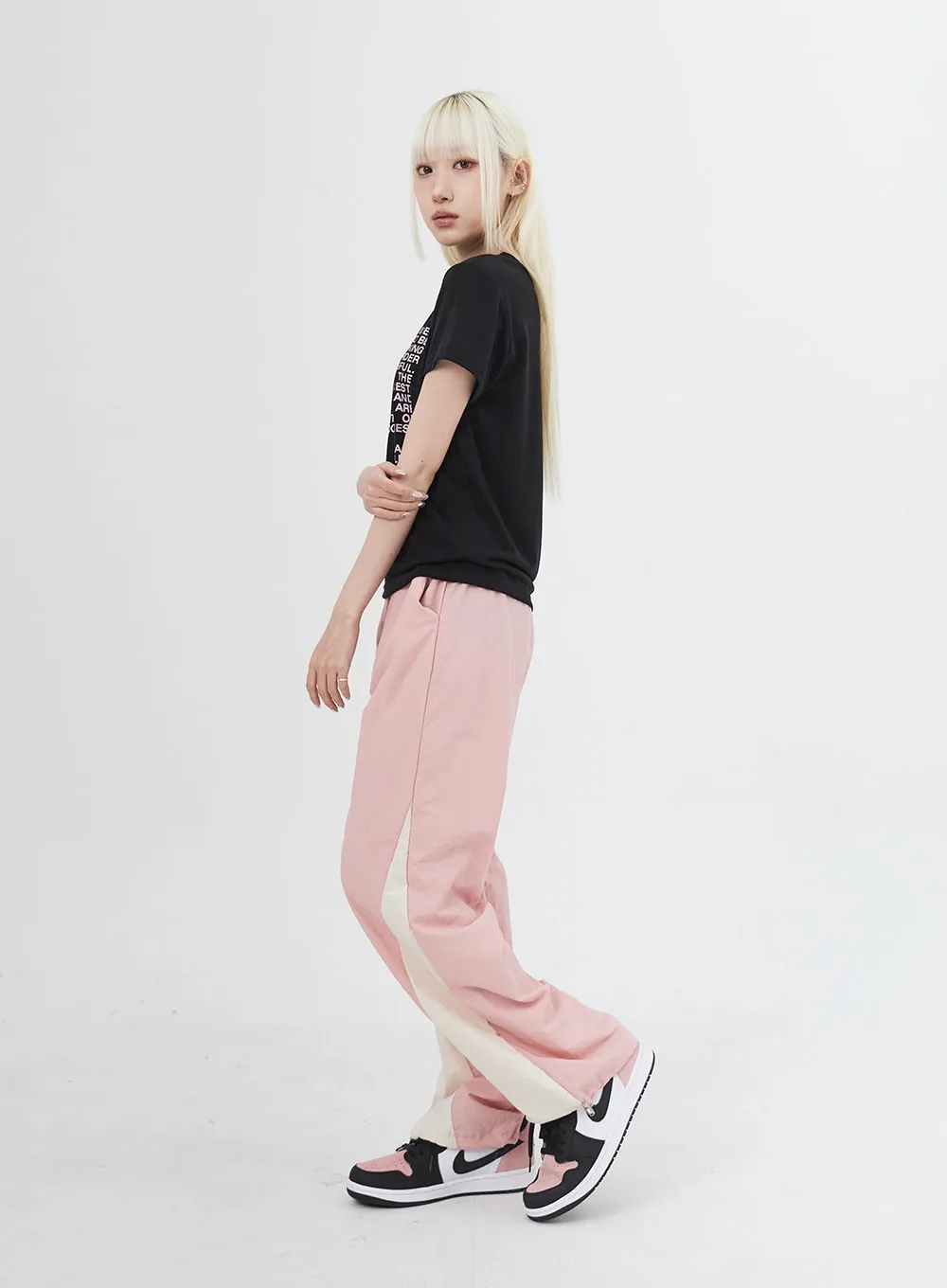 Two Color Track Pants IU312
