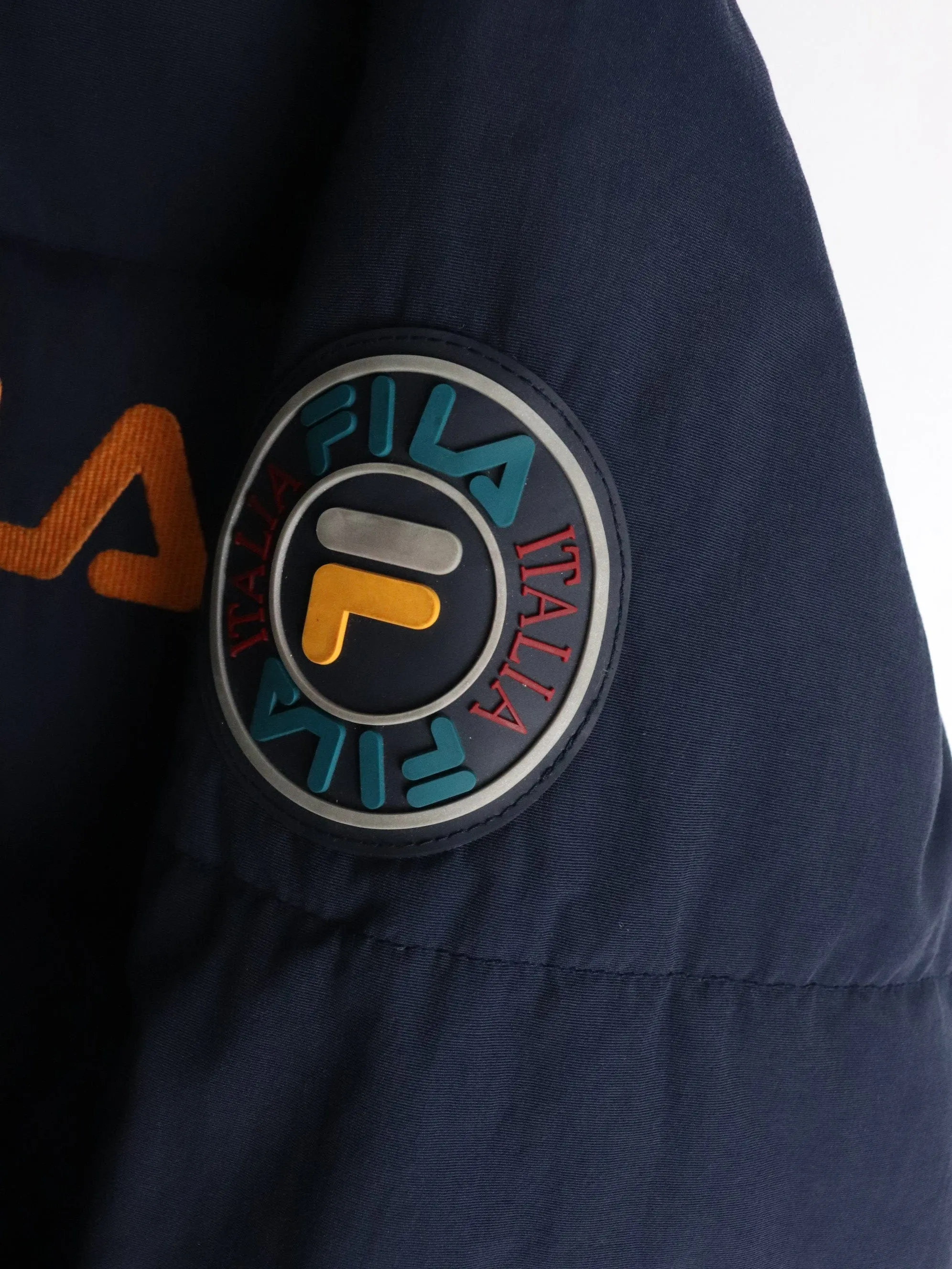 Vintage Fila Jacket Mens Large Blue Down