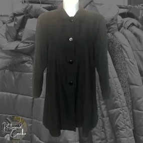 Vintage Norm Thompson Black Button Down Jacket - Size Medium