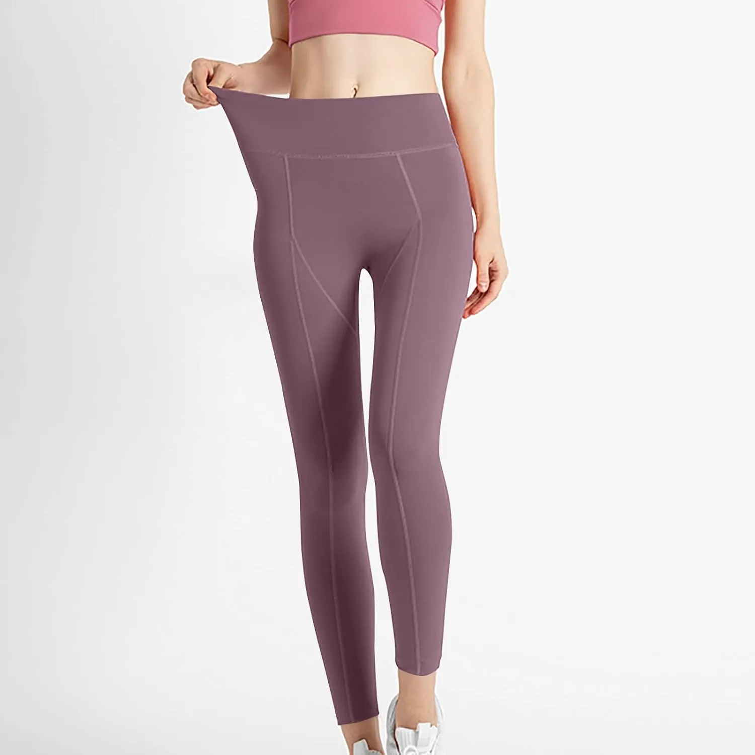 Women's High Waisted Leggings Fitness Sports Running Yoga Athletic Pants Firm Compression Shapewear Leggings
