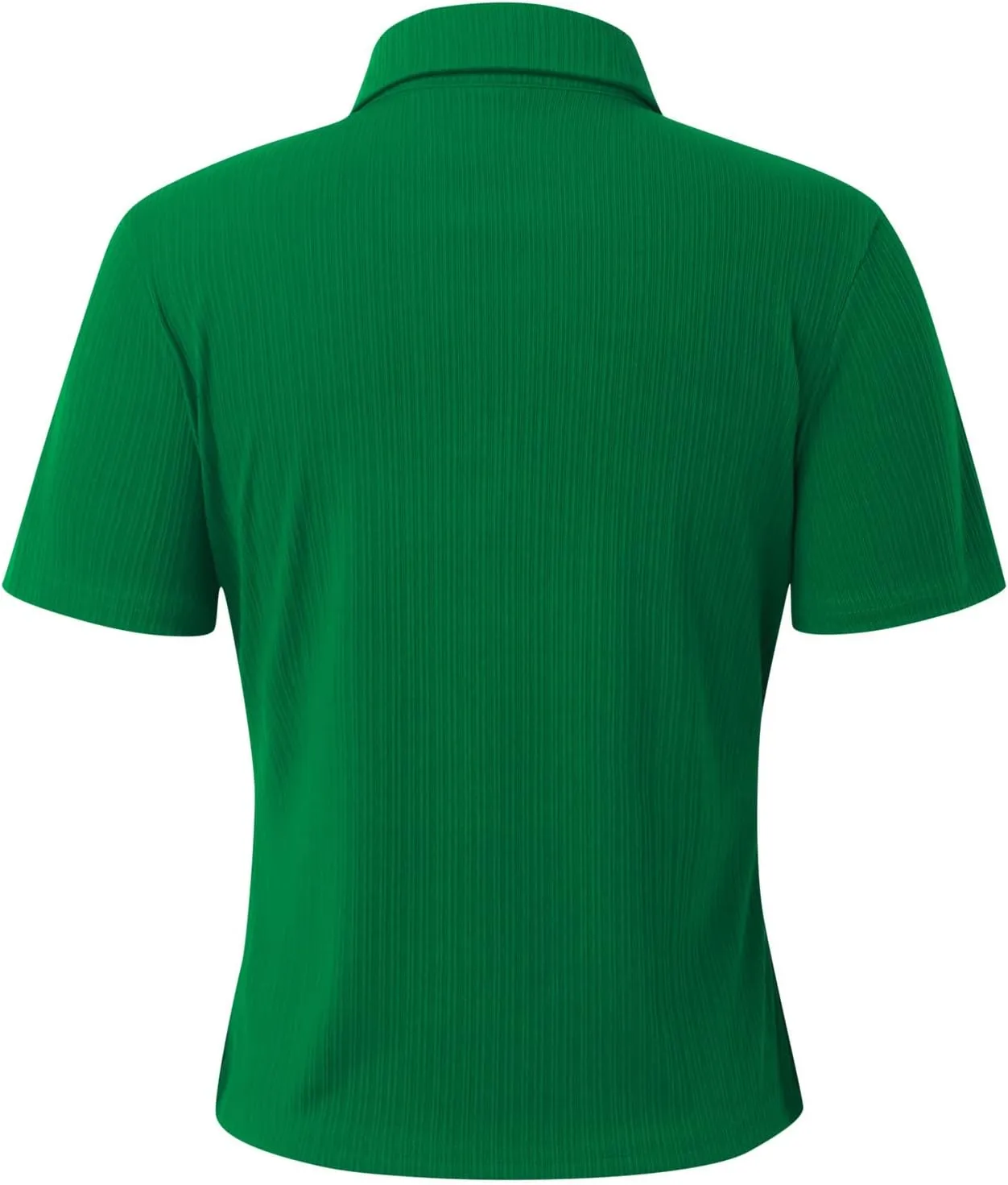 Womens Polo Shirts Fashion Short Sleeve V Neck T Shirt Slim Fitted Ribbed Knit Casual Tee Tops Summer Business Tshirt