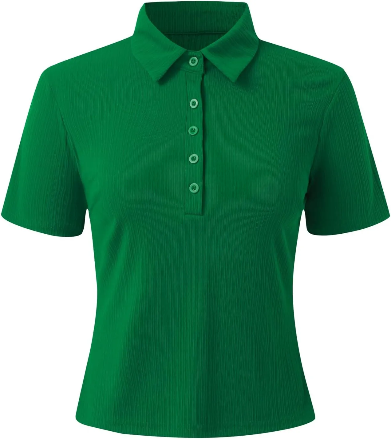 Womens Polo Shirts Fashion Short Sleeve V Neck T Shirt Slim Fitted Ribbed Knit Casual Tee Tops Summer Business Tshirt