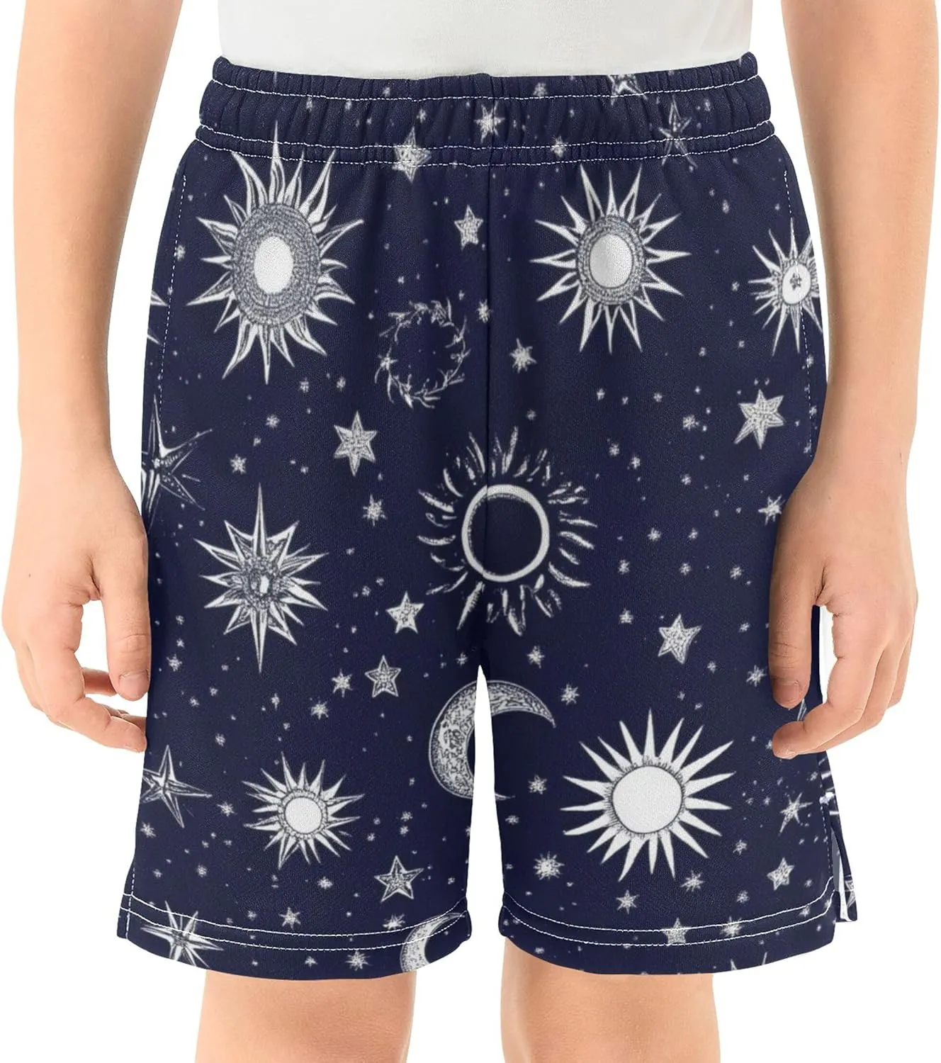 Youth Boys Cargo Shorts Lightweight Athletic Running Workout Shorts with Pockets